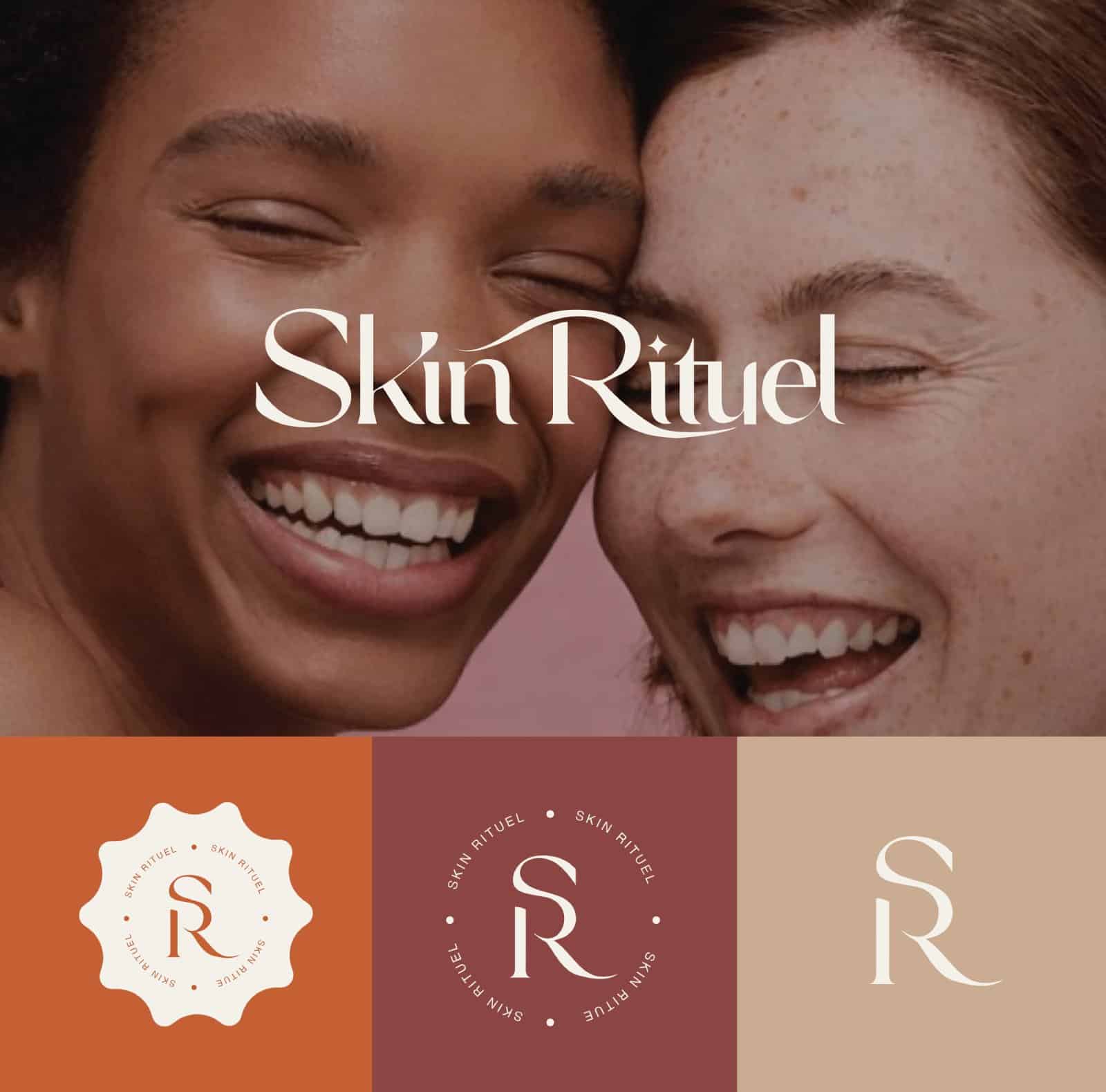 identité visuelle clinique esthétique Skin Rituel logo haut de gamme